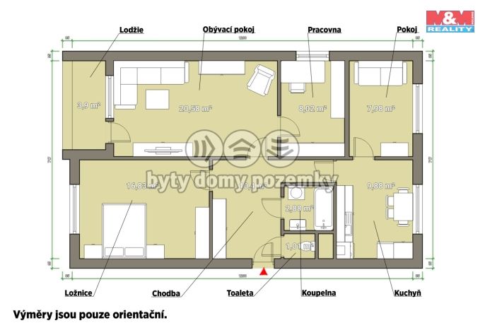 Pronájem, Byt 4+1, Plzeň