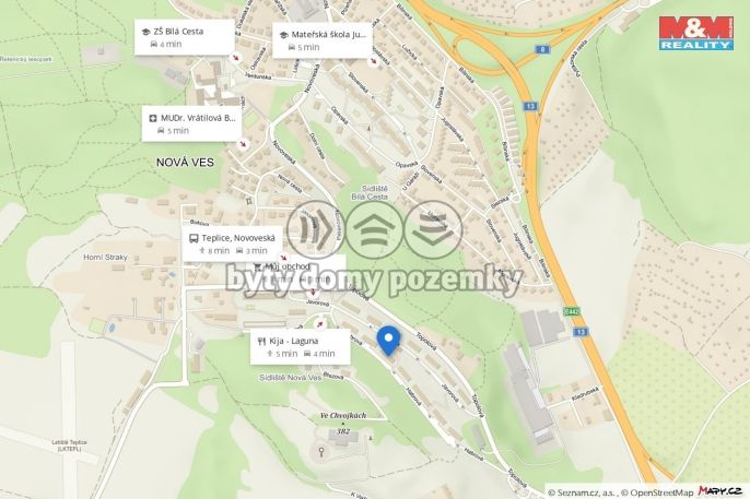 Pronájem, Byt 2+kk, Teplice