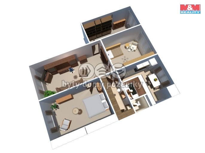 Prodej, Byt 4+1, Podbořany