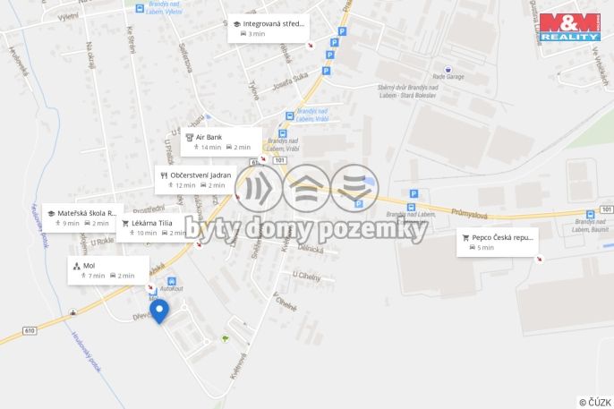 Pronájem, Byt 1+kk, Brandýs nad Labem-Stará Boleslav