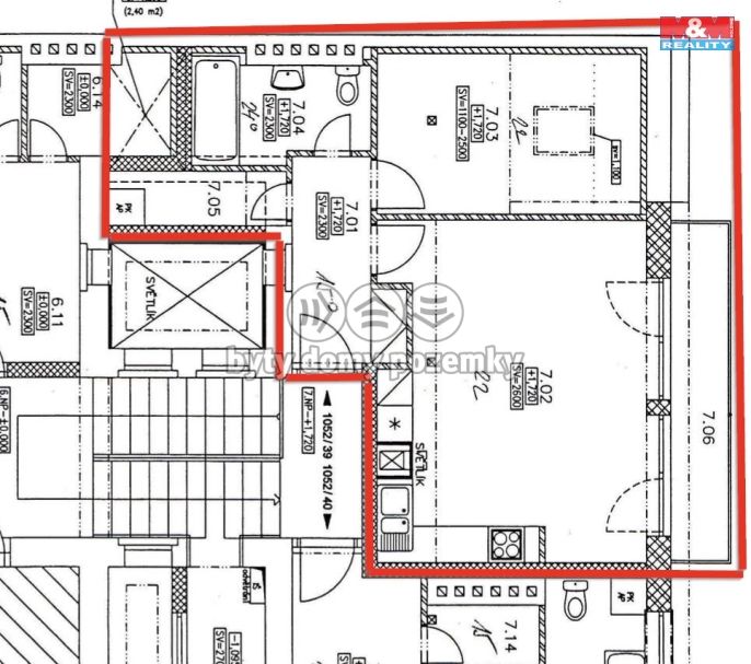 Pronájem, Byt 2+kk, Praha