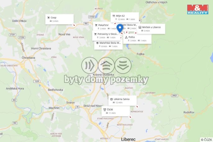 Pronájem, Byt 2+kk, Mníšek