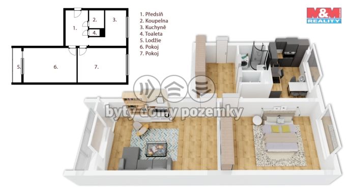Prodej, Byt 2+1, Hradec Králové