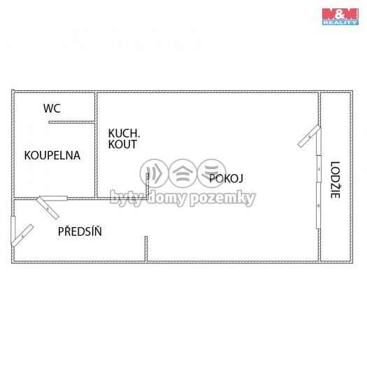 Prodej, Byt 1+kk, Klášterec nad Ohří