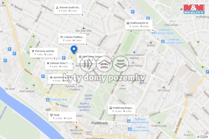 Pronájem, Byt 3+1, Poděbrady