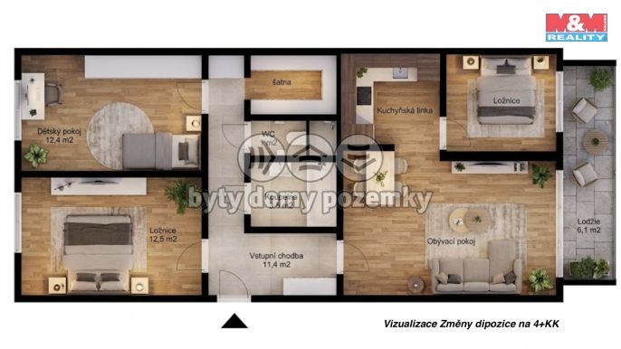 Prodej, Byt 3+1, Praha