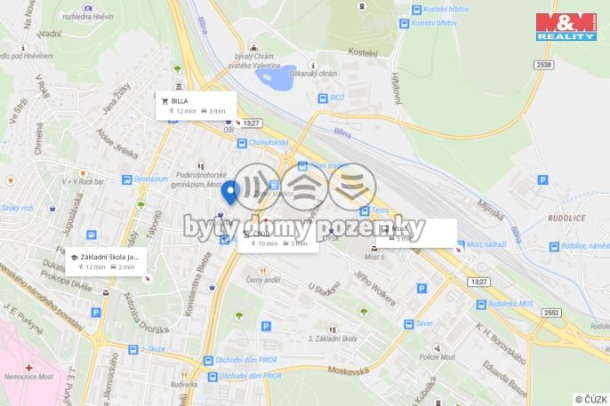 Prodej, Byt 1+1, Most