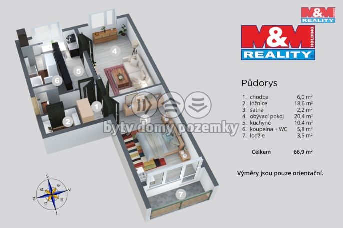 Prodej, Byt 2+1, Rumburk