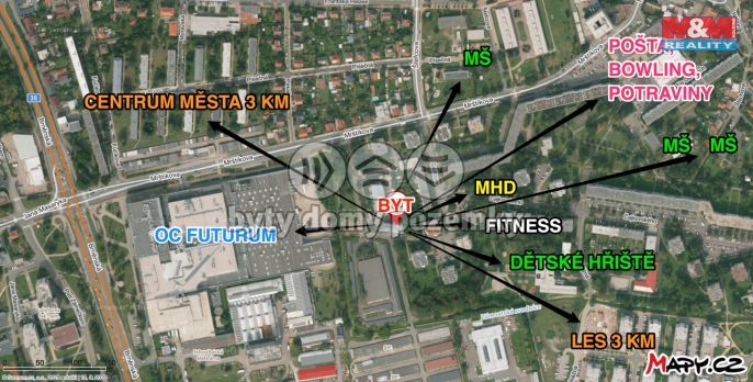 Pronájem, Byt 1+kk, Hradec Králové