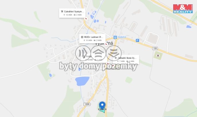 Prodej, Pozemek k bydlení, Vyskytná