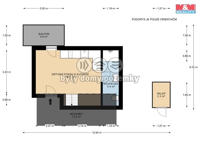 Prodej, Byt 2+kk, Mikulov