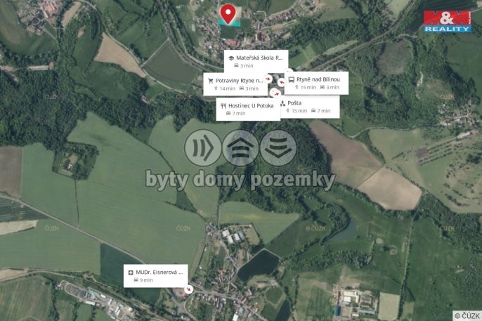 Prodej, Pozemek k bydlení, Rtyně nad Bílinou