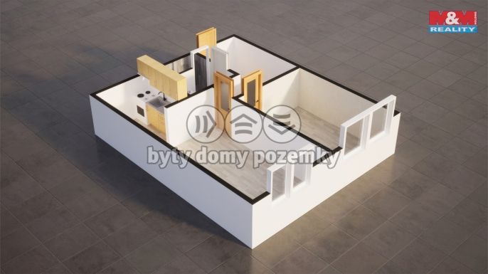 Prodej, Byt 2+kk, Libochovice