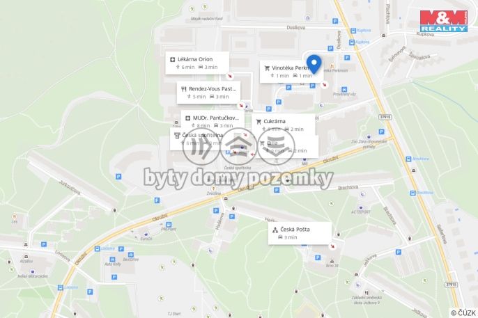 Pronájem, Byt 2+kk, Brno