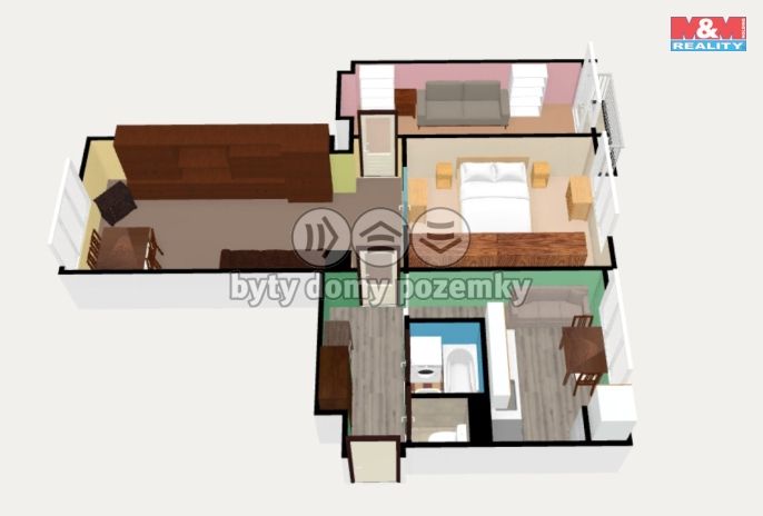 Prodej, Byt 3+1, Cheb