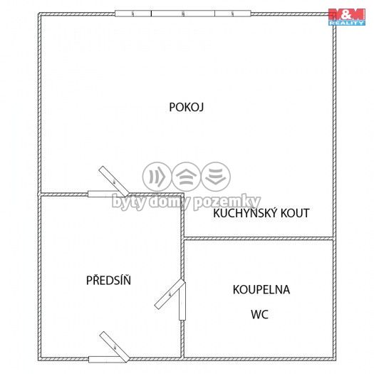 Pronájem, Byt 1+kk, Praha