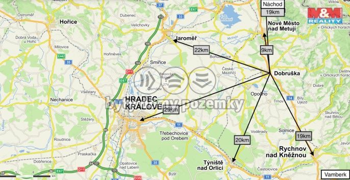 Pronájem, Byt 2+kk, Dobruška