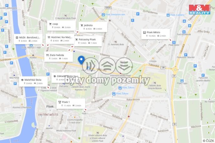 Pronájem, Byt 2+kk, Písek