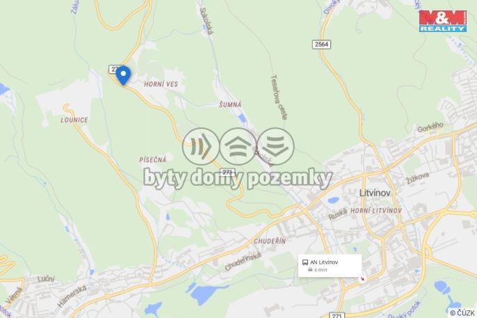 Prodej, Pozemek k bydlení, Litvínov