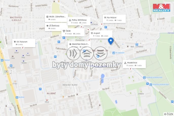 Pronájem, Byt 2+kk, Hradec Králové