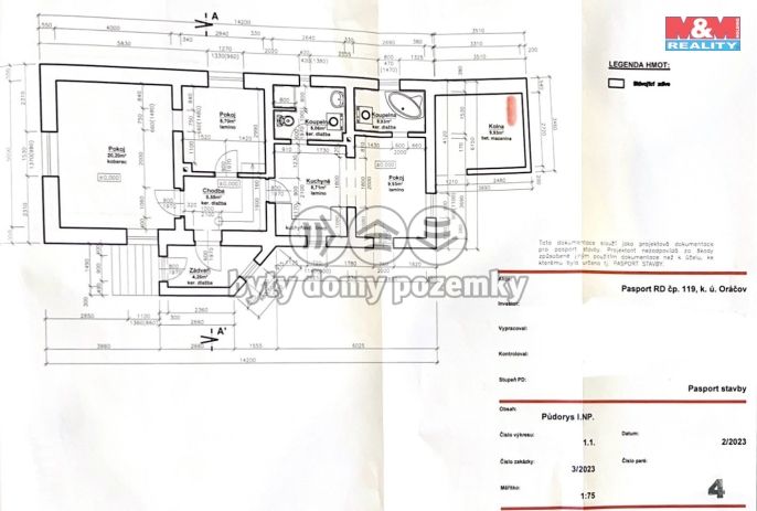 Prodej, Rodinný dům, Oráčov
