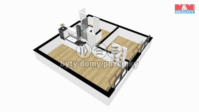 Pronájem, Byt 2+kk, Nymburk