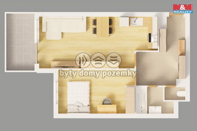 Prodej, Byt 2+kk, Praha