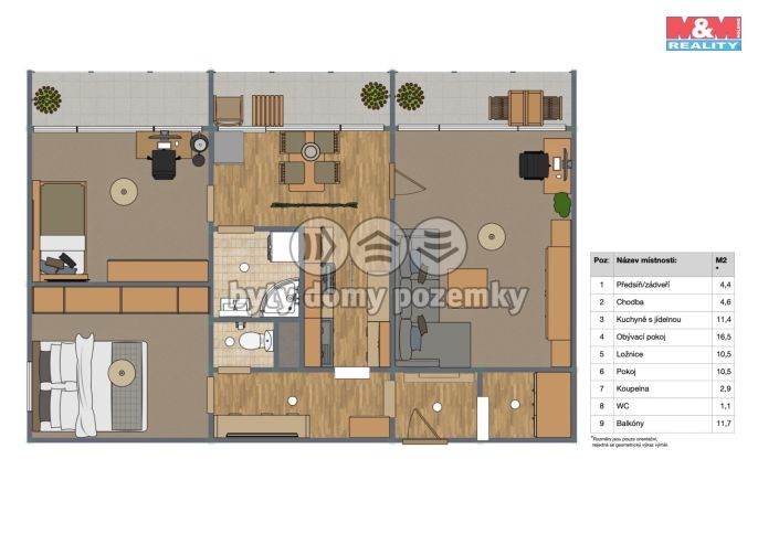 Prodej, Byt 3+1, Chomutov