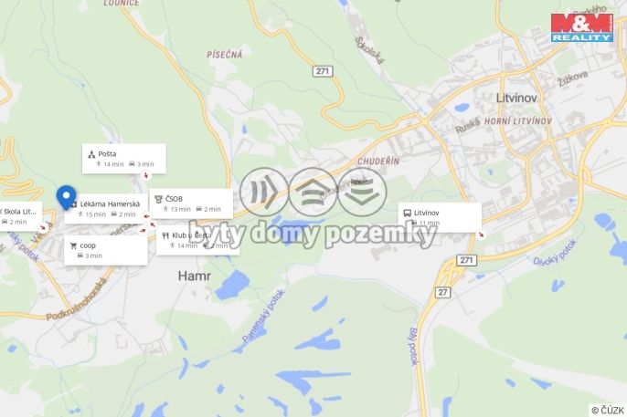 Pronájem, Byt 4+1, Litvínov