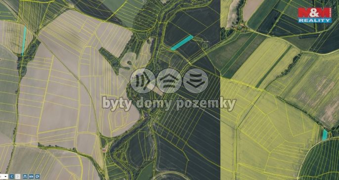 Prodej, Pole, Žleby