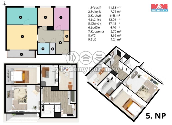 Prodej, Byt 3+1, Brno