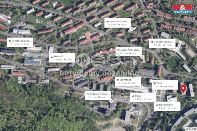 Pronájem, Byt 4+kk, Meziboří