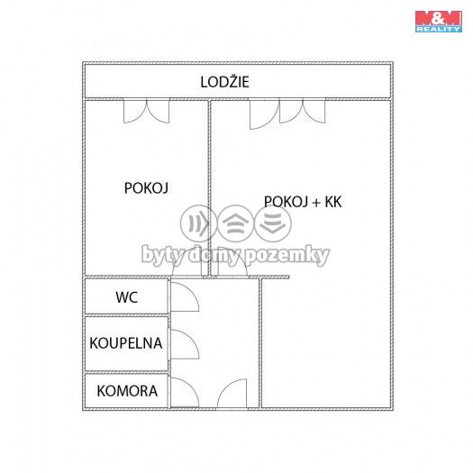 Pronájem, Byt 2+kk, Kolín