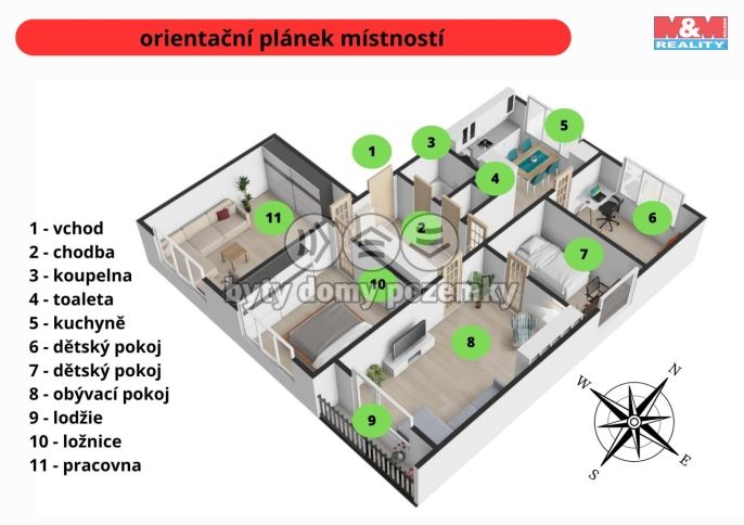 Prodej, Byt 5+1 a větší, Světlá nad Sázavou