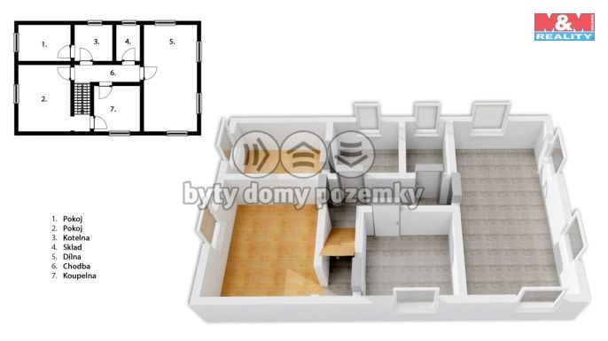 Prodej, Rodinný dům, Brniště