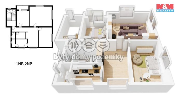 Prodej, Rodinný dům, Otinoves