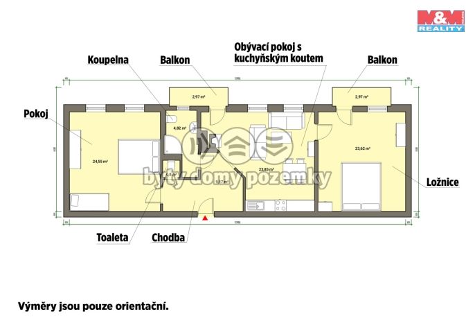 Pronájem, Byt 3+kk, Mariánské Lázně