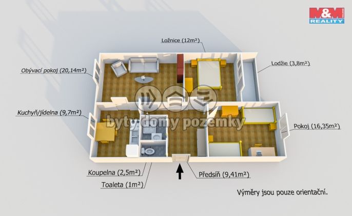 Prodej, Byt 3+1, Plzeň