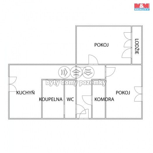 Pronájem, Byt 2+1, Jirkov