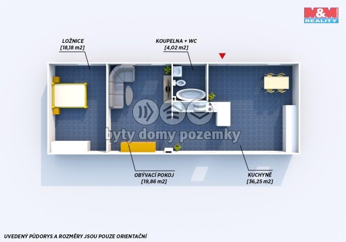 Pronájem, Byt 3+kk, Plzeň