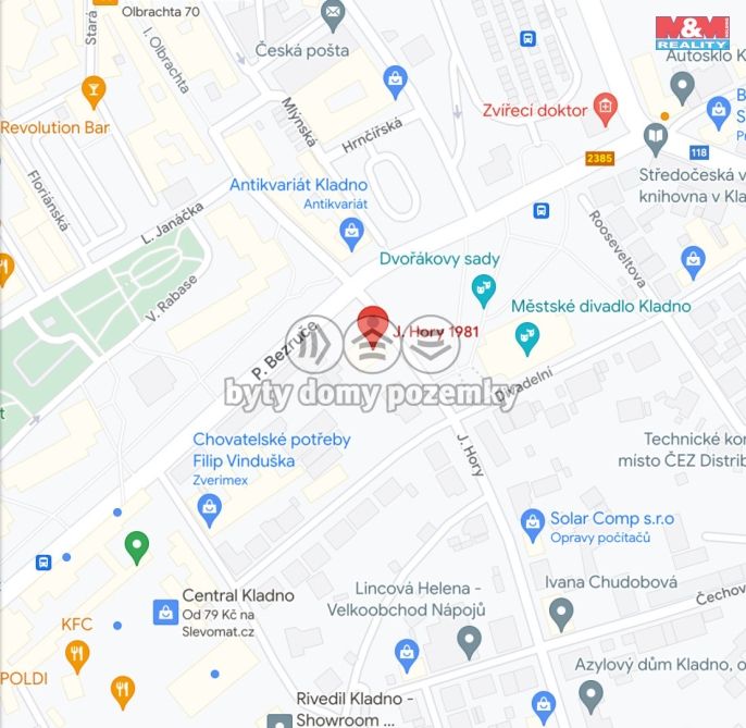 Pronájem, Obchod a služby, Kladno