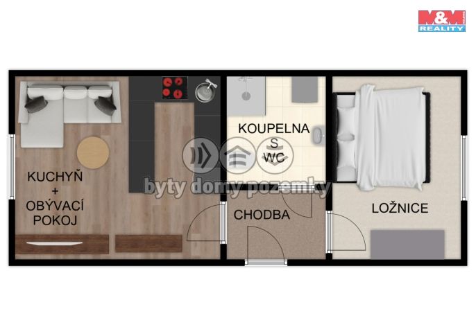 Prodej, Byt 1+1, Ústí nad Orlicí