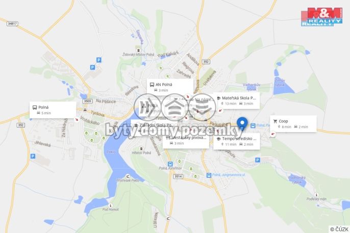 Pronájem, Byt 3+1, Polná