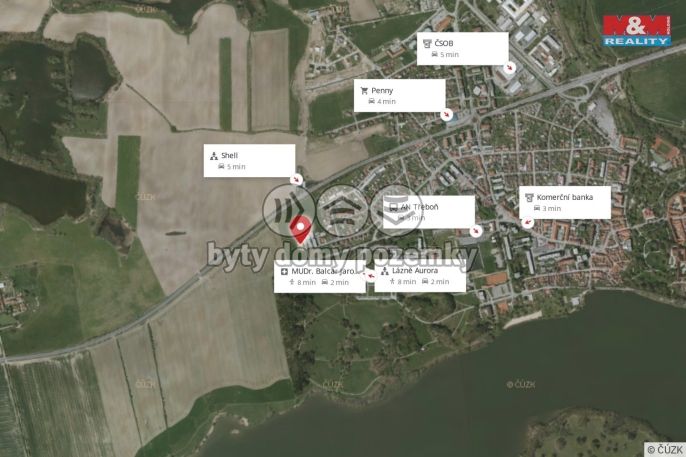 Pronájem, Byt 1+kk, Třeboň