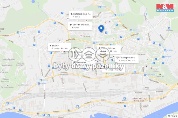 Prodej, Byt 4+1, Ústí nad Labem