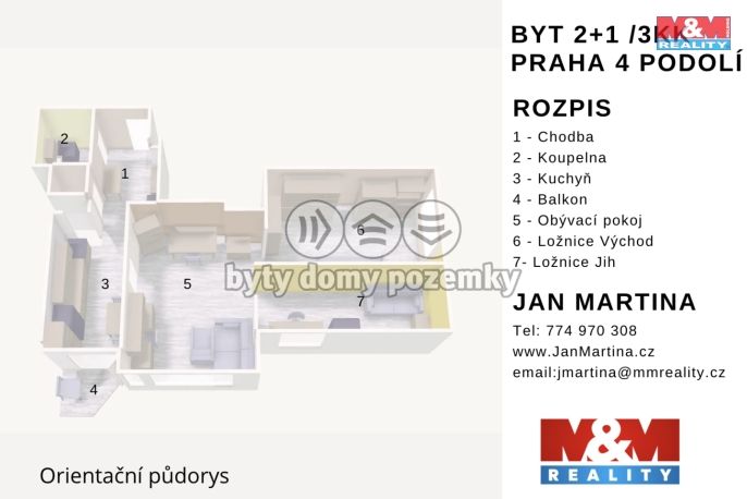 Prodej, Byt 2+1, Praha