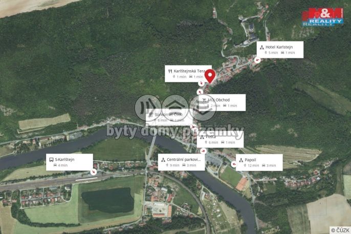 Pronájem, Obchod a služby, Karlštejn