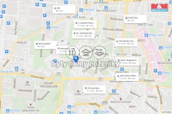 Prodej, Byt 1+1, Plzeň