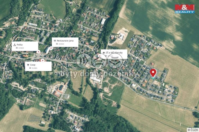 Prodej, Pozemek k bydlení, Všeruby