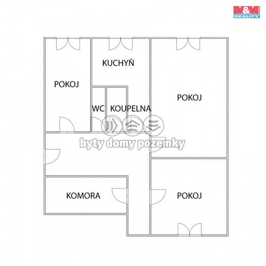 Pronájem, Byt 3+1, Ústí nad Labem